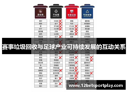 赛事垃圾回收与足球产业可持续发展的互动关系